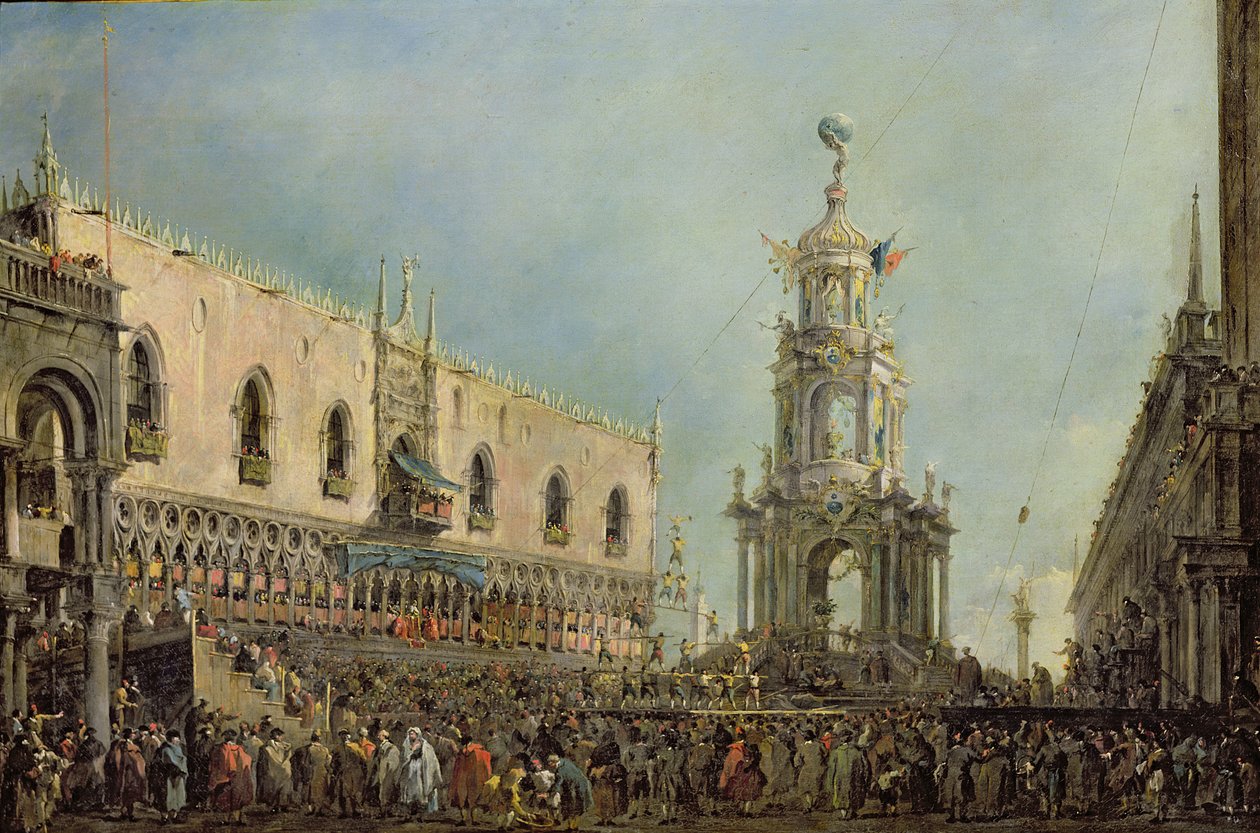Doge Perşembe günü Piazzetta di San Marco