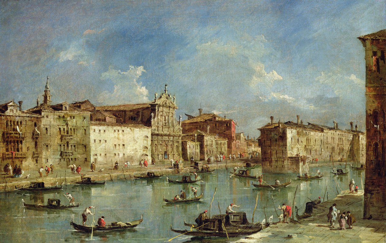ಗ್ರ್ಯಾಂಡ್ ಕೆನಾಲ್ ಟರ್ಕ್ by Francesco Guardi