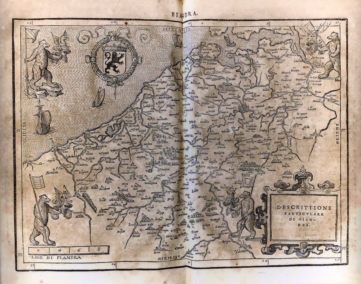 Flandre Haritası yayınlandı by Francesco Guicciardini