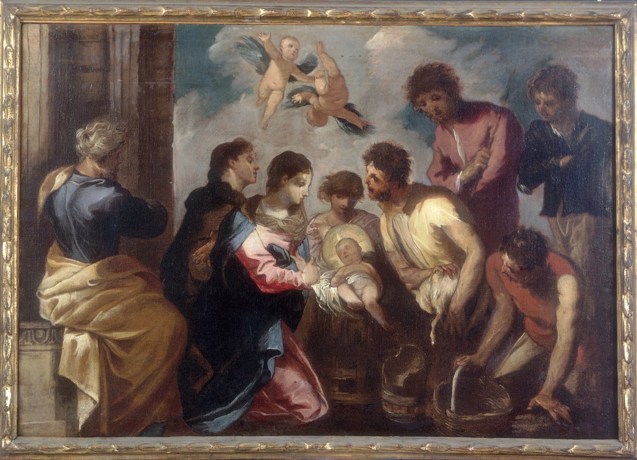 Adoration of the Shepherds, work by Francesco Maffei, conserved at the Galleria Estense in Modena by Francesco Maffei