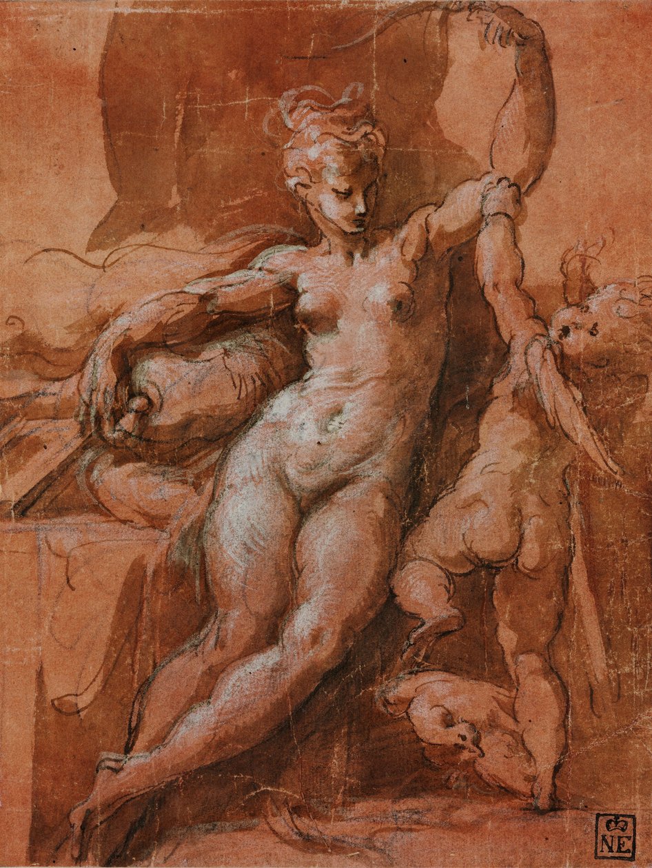 Venüs Silahsızlandıran Aşk Tanrısı by Parmigianino