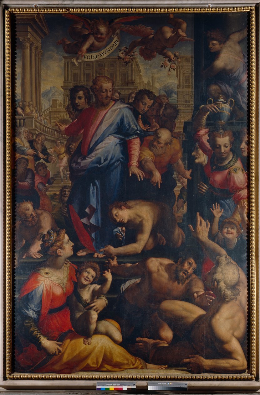 Mesih cüzamlıyı iyileştirir by Francesco Morandini