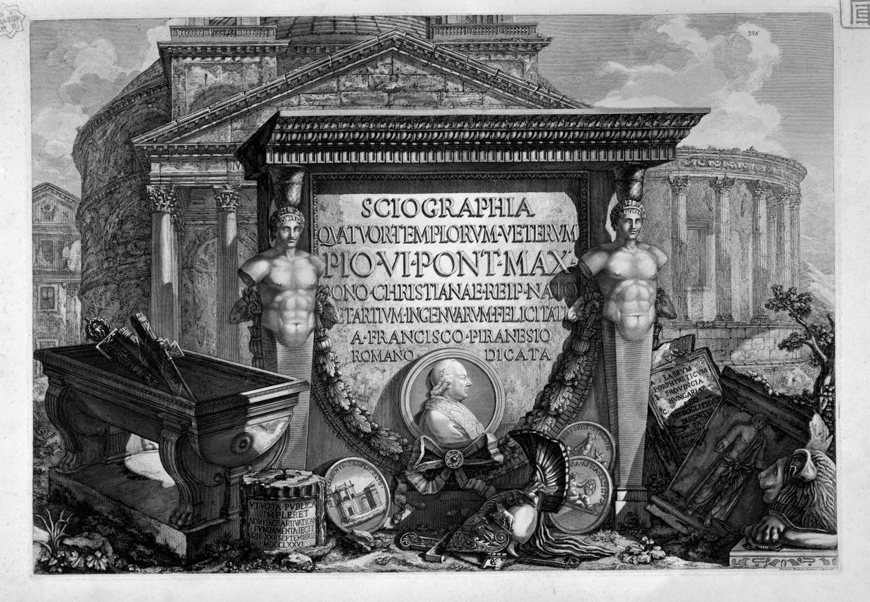 cephe parçası by Francesco Piranesi