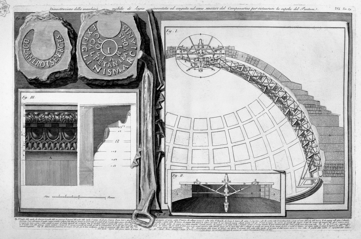 Panteon, tav. XXIX by Francesco Piranesi