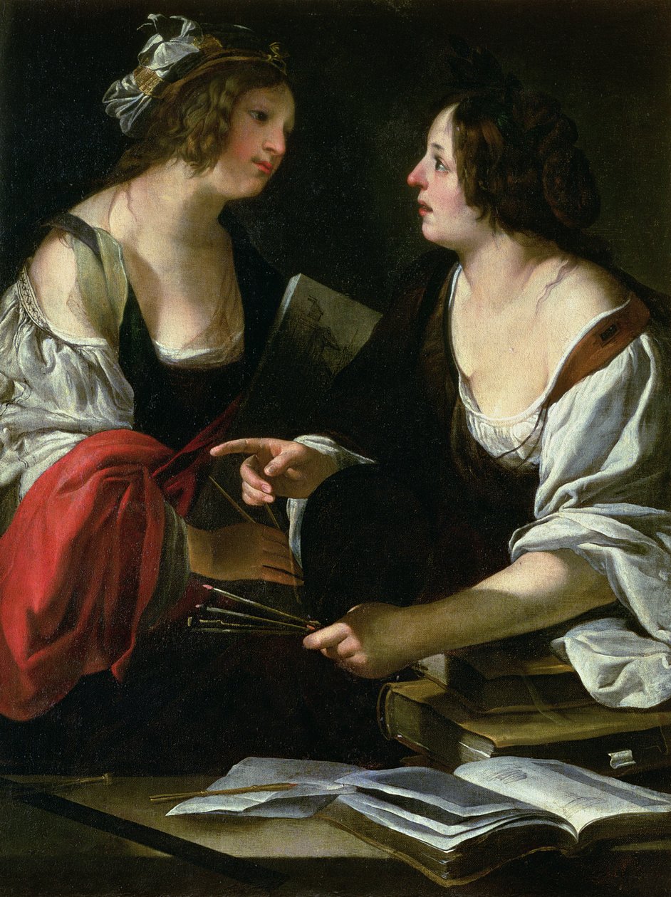 Resim ve Mimari Alegori, c.1620 by Francesco Rustici