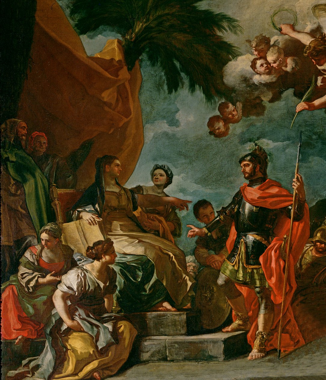 Barak ve Deborah (67670 detayı) by Francesco Solimena