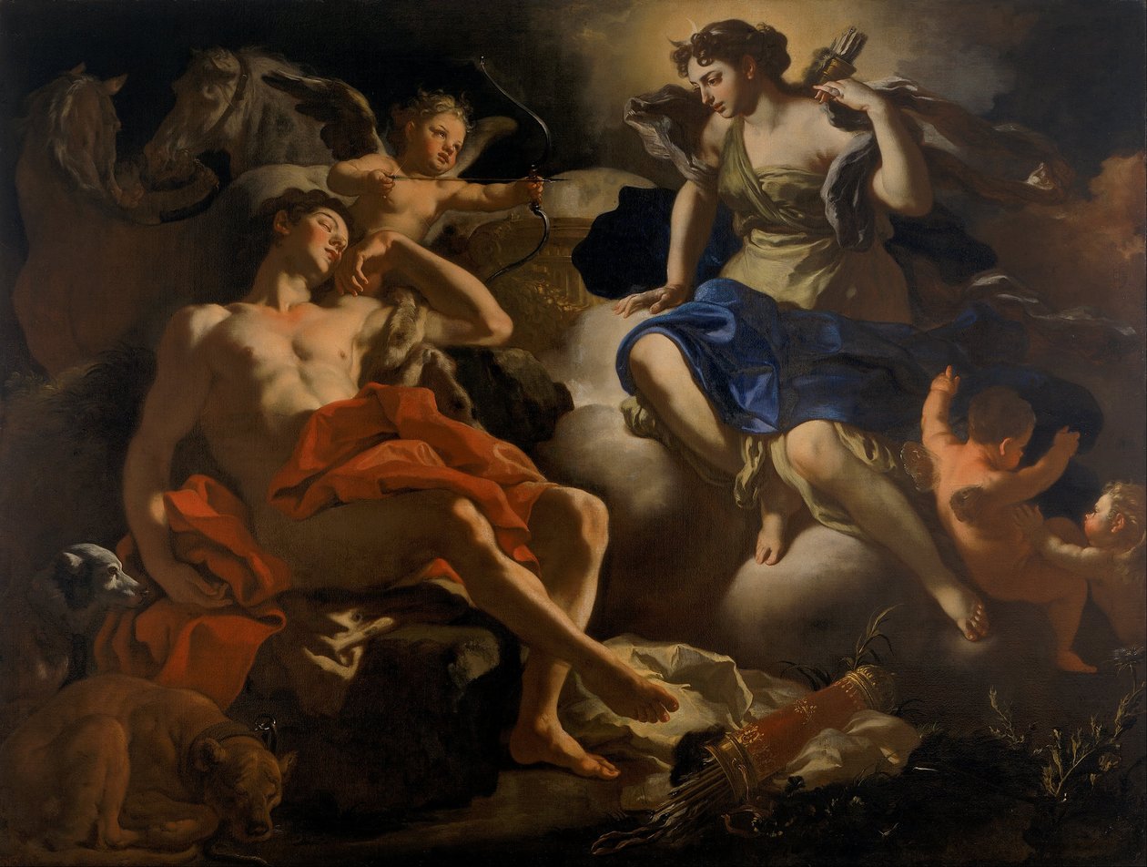 Diana ve Endymion by Francesco Solimena