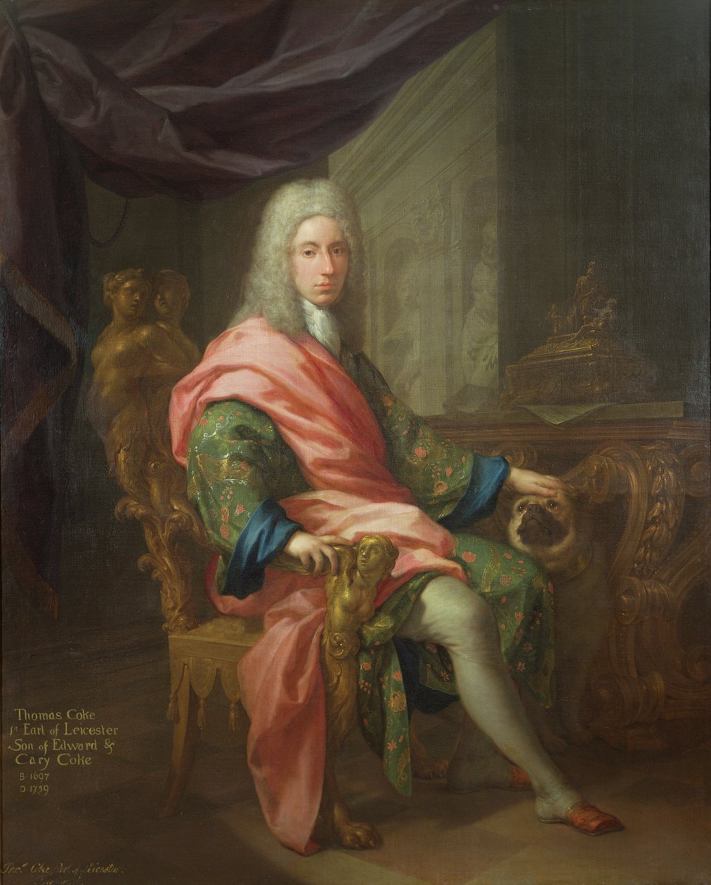 Thomas Coke (d.1698) 1. Leicester Kontu (İlk Yaratılıştan) by Francesco Trevisani