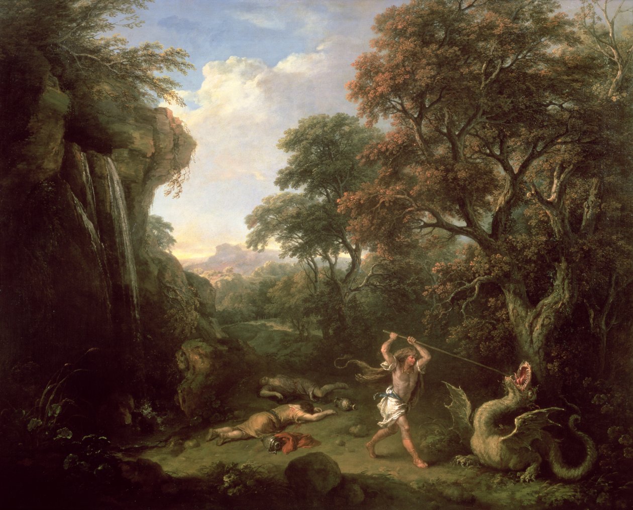 Cadmus ve Ejderha by Francesco Zuccarelli