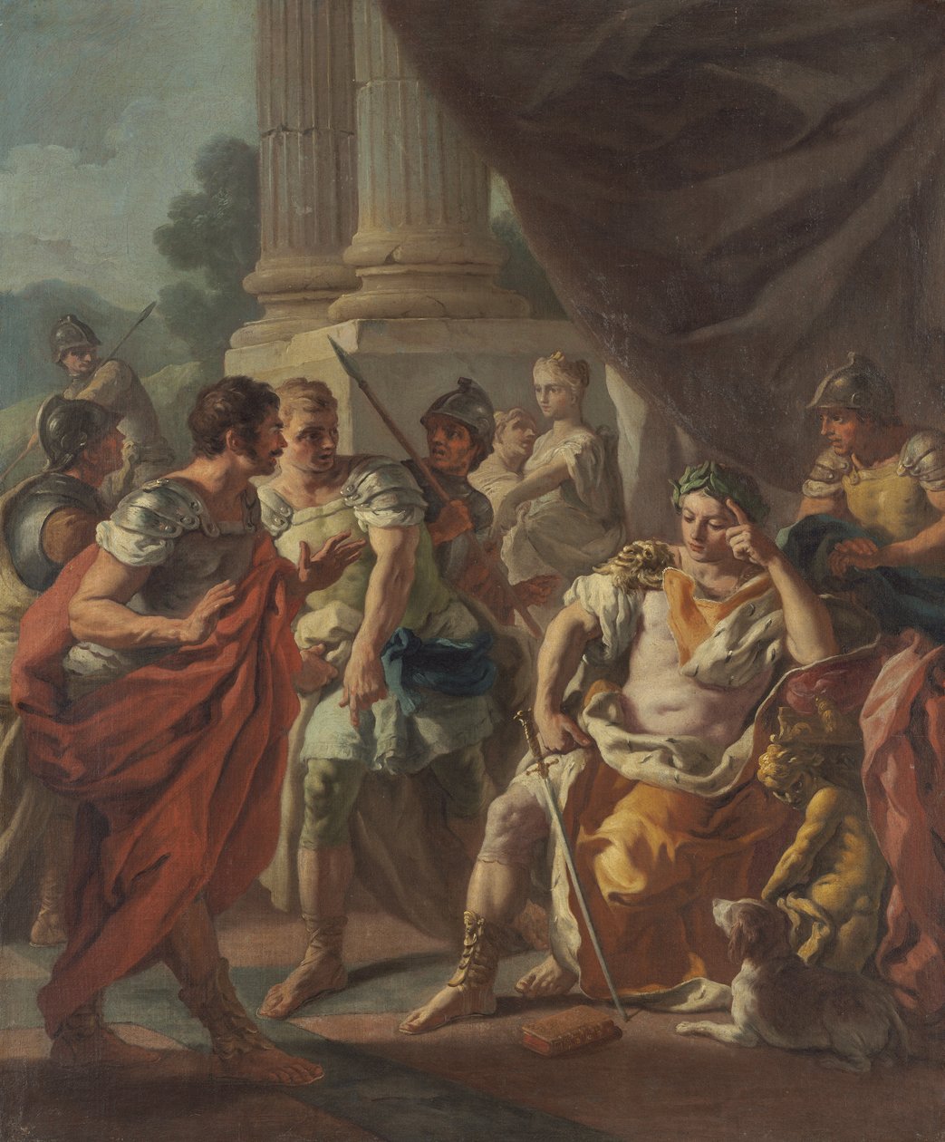 Alexander Yanlış Övgü Kınamak, 1760-9 by Francesco de Mura