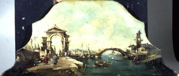 Capriccio Venedik Liman Manzarası by Francesco (after) Guardi