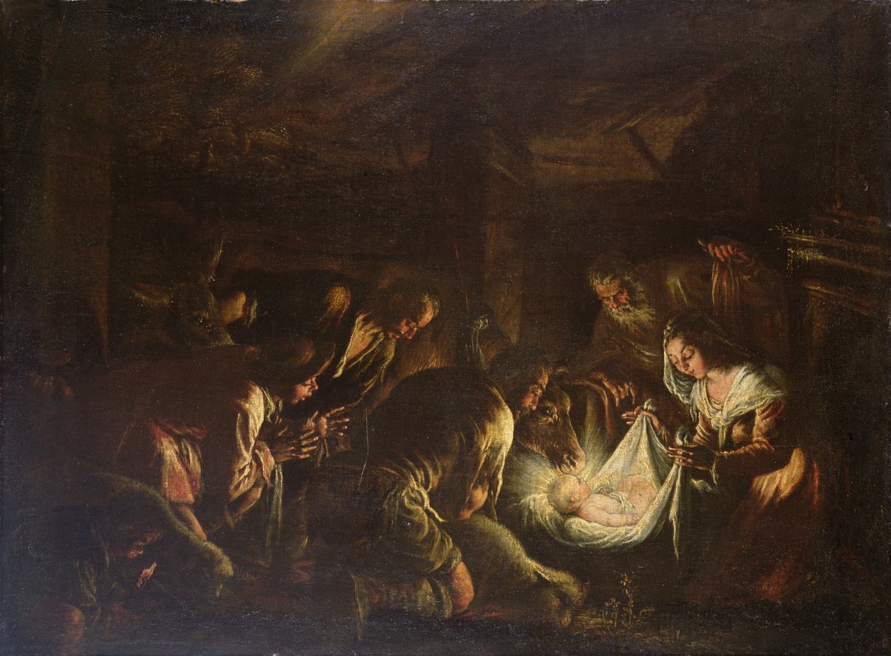 Çobanların Tapınması, 1588-90 by Francesco Bassano