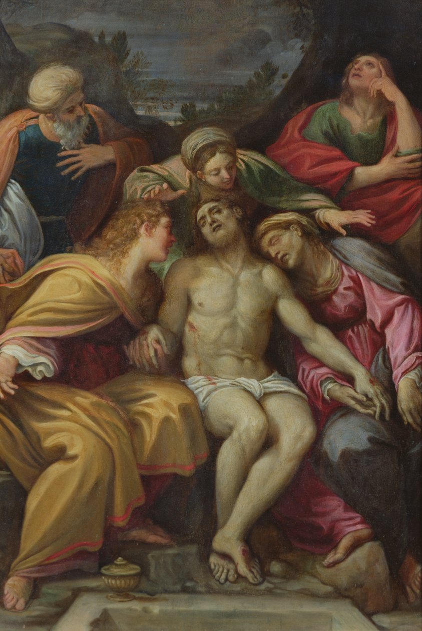 Aziz John, Mary Magdalene, Mary-Salomé, Arimathea Joseph ve Bakire ile Mesih
