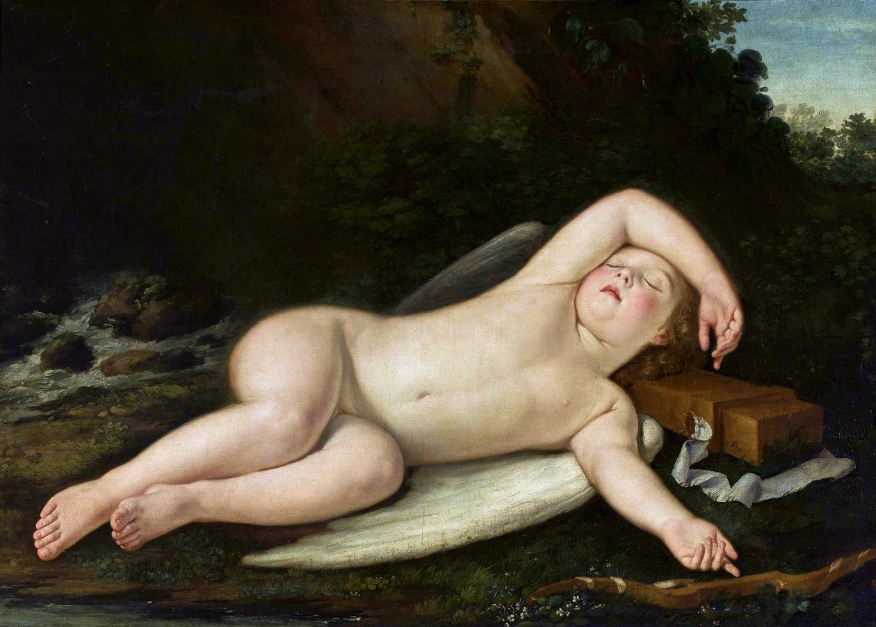 Uyuyan Eros by Francesco Albani