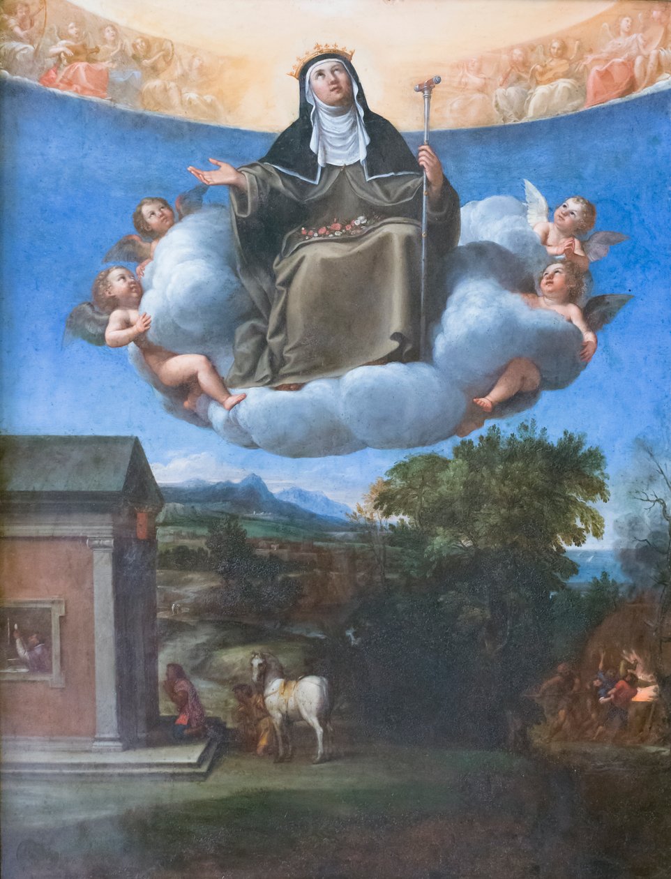 Aziz Elizabeth zafer içinde by Francesco Albani