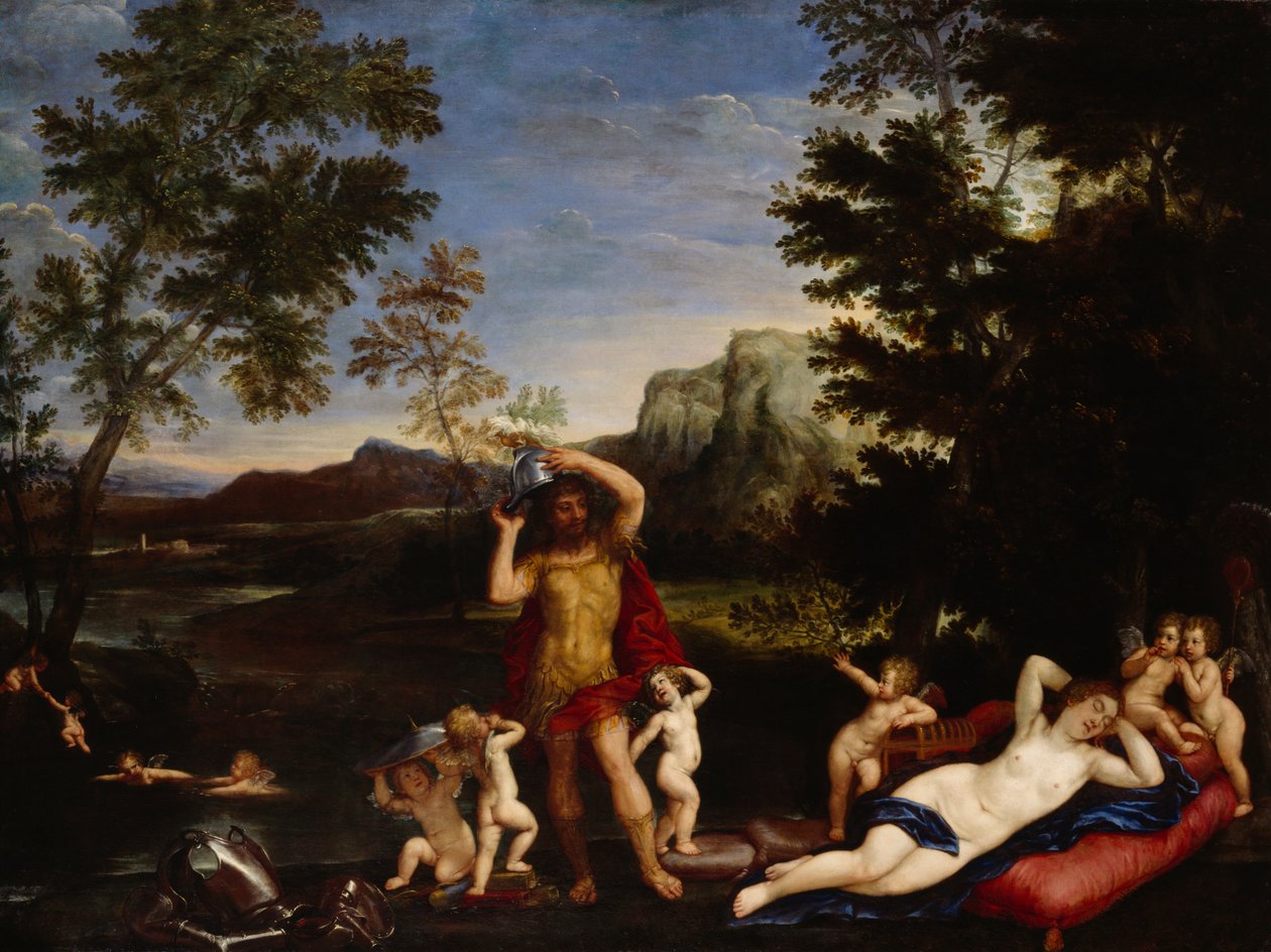 Venüs ve Mars (tuval üzerine yağlıboya) by Francesco Albani