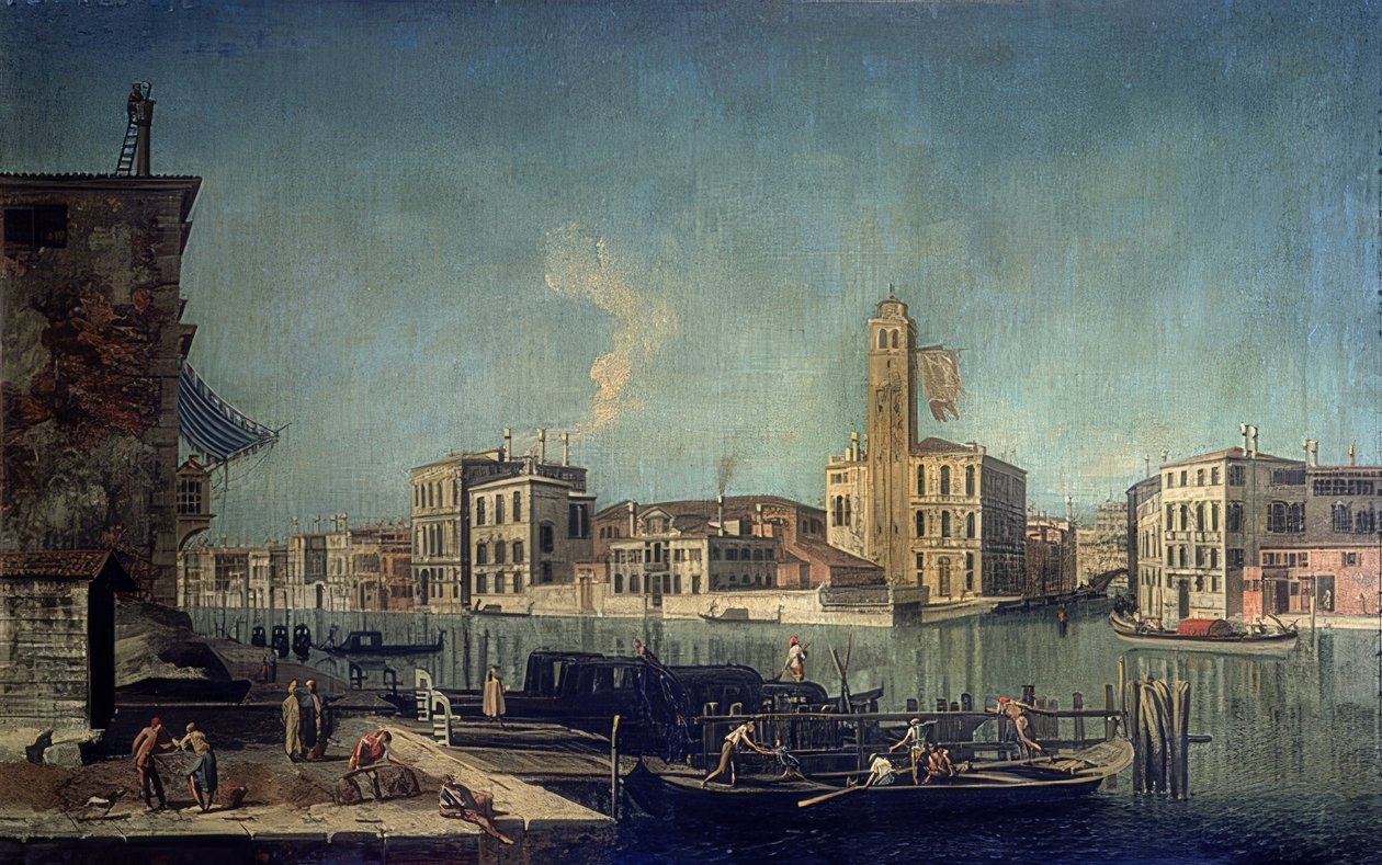 Aslanların Kulesi. Yaklaşık 1735-1740 by Francesco Albotto