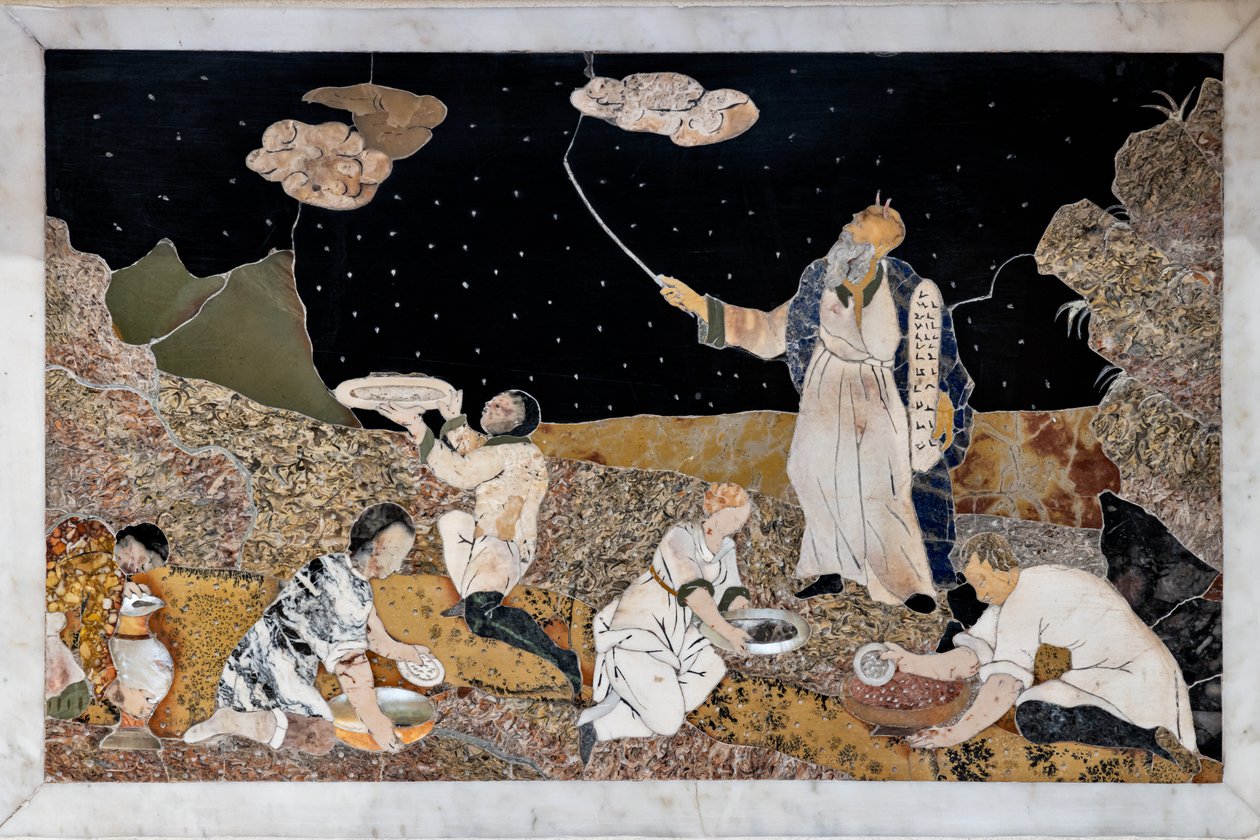 Görkemli bir mermer tabernacle ile tepesinde iki masa ile donatılmış ana sunak, detay by Francesco Antonio Corbarelli