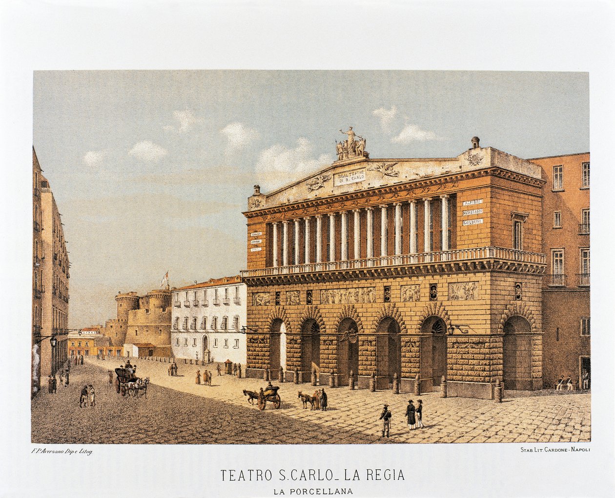 İtalya, Napoli, San Carlo Tiyatrosu by Francesco Aversano