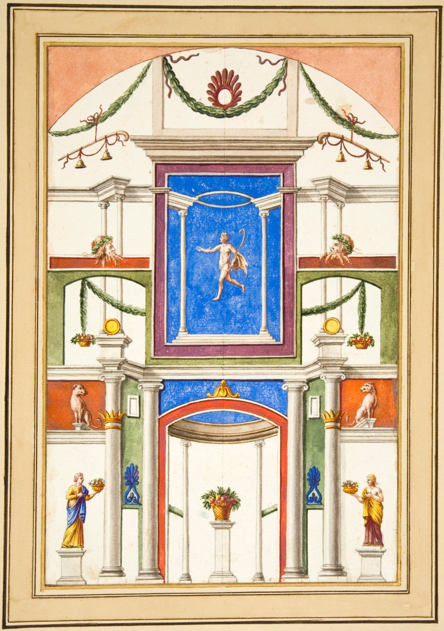 Holkham II. 13, Ashby II Albümünden bir folyo (kağıt üzerinde wc) by Francesco Bartoli