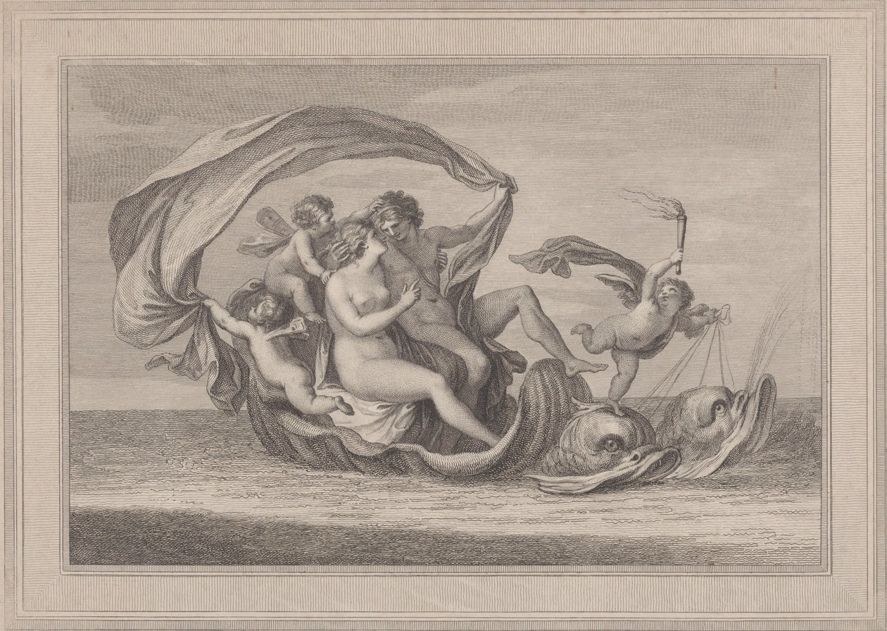 Acis ve Galatea, 1787. by Francesco Bartolozzi
