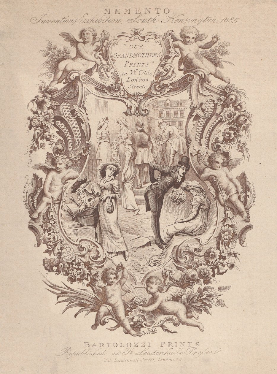 Memento, Buluş Sergisi, South Kensington, 1885, ca. 1885. by Francesco Bartolozzi