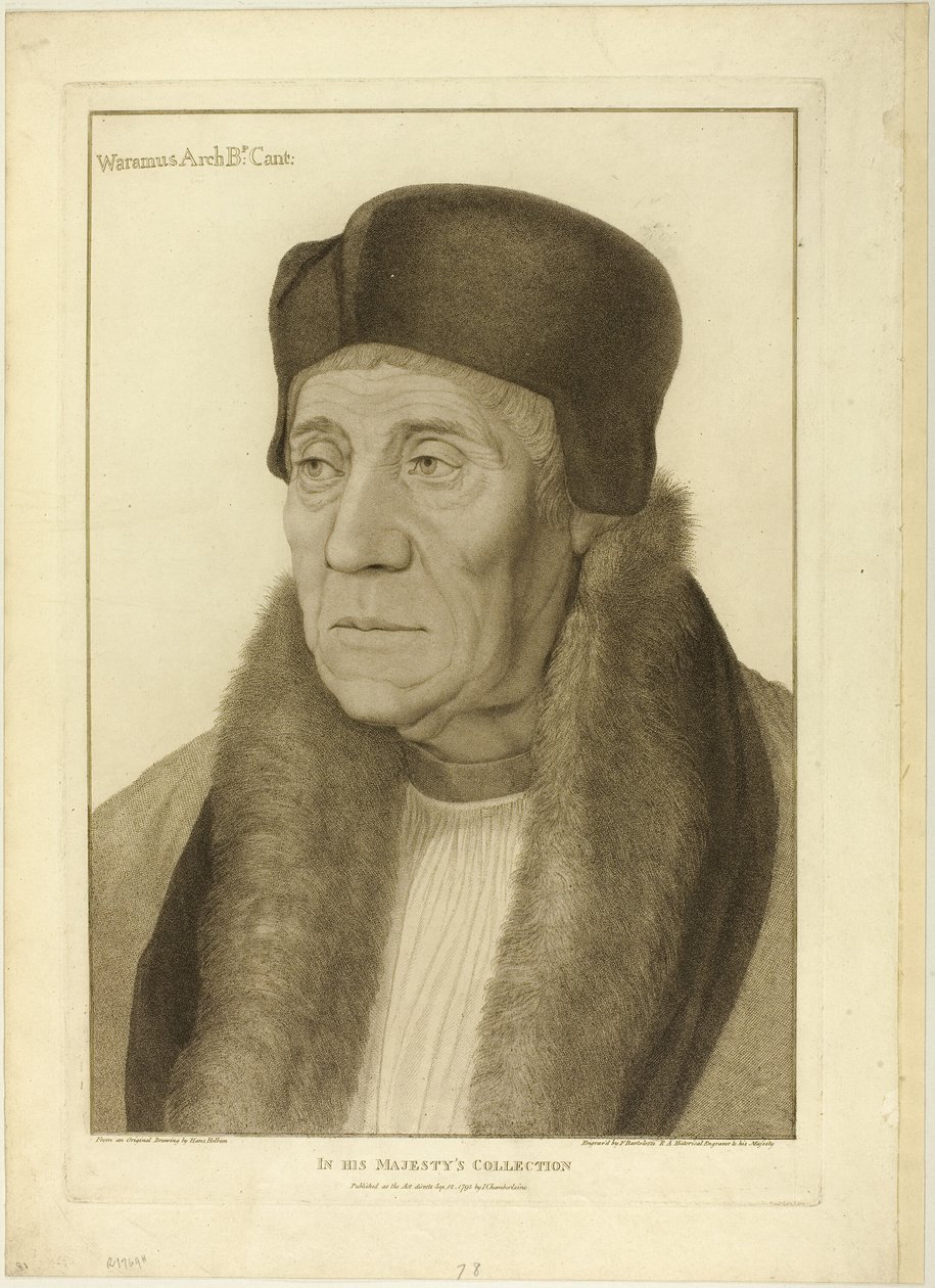 Başpiskopos Warham by Francesco Bartolozzi