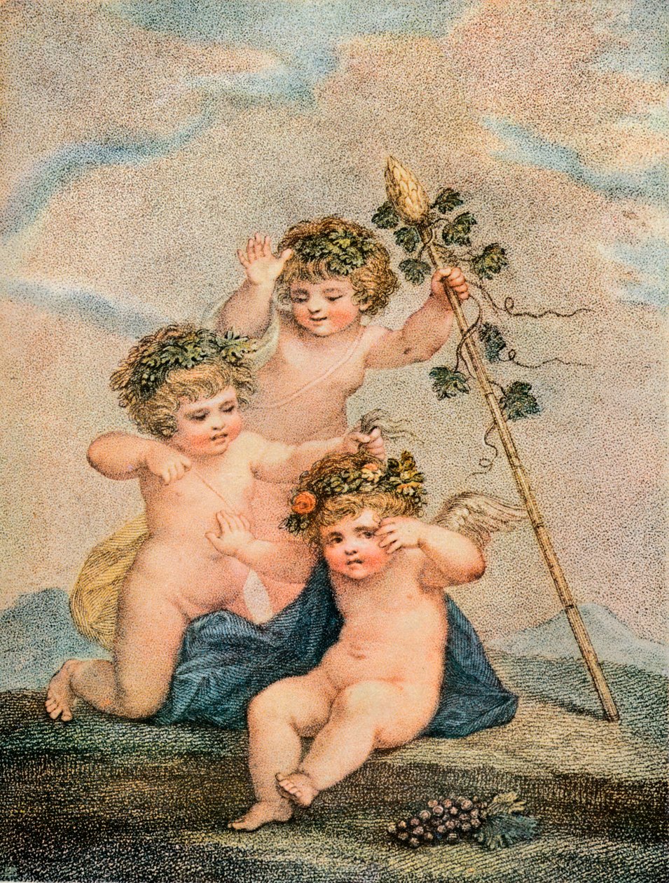 Cupids, c18. yüzyıl by Francesco Bartolozzi