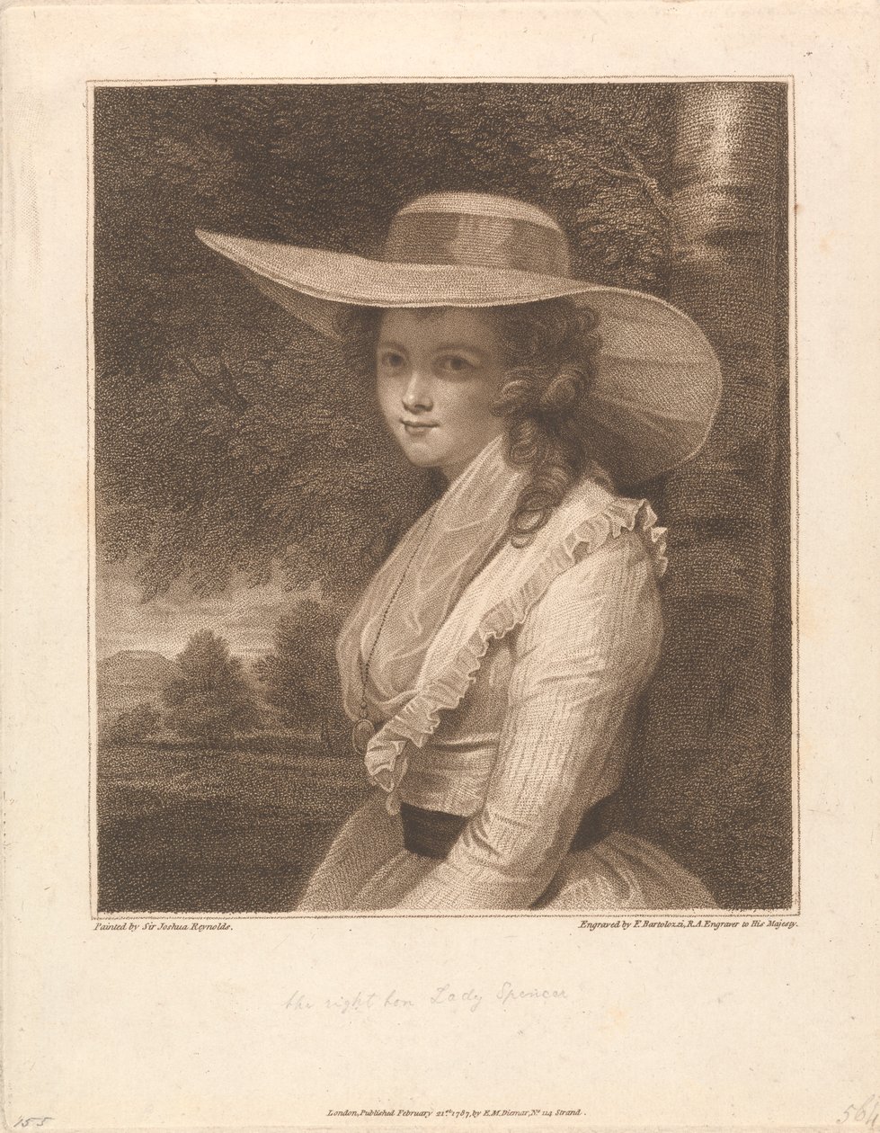 Lavinia, Kontes Spencer, Vikontes Althorp by Francesco Bartolozzi