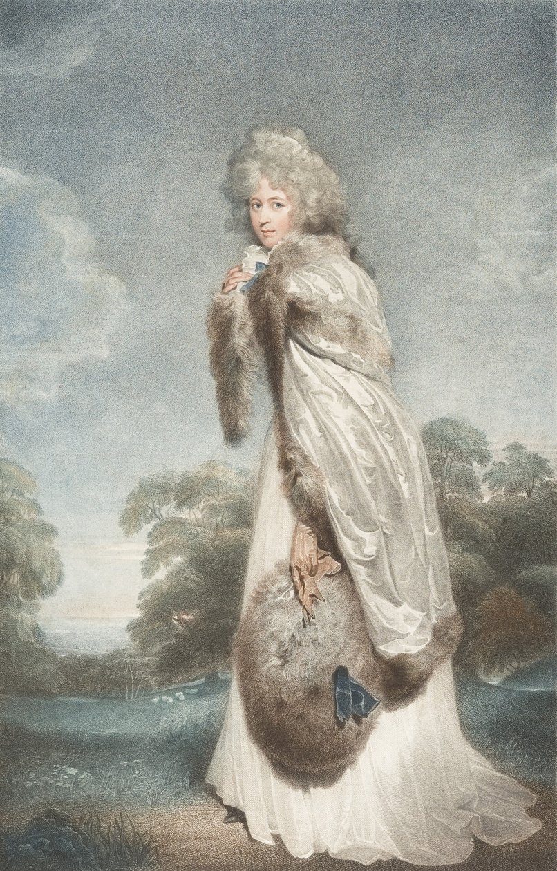 Bayan Elizabeth Farren, Derby Kontesi, 1792., 1792. by Francesco Bartolozzi
