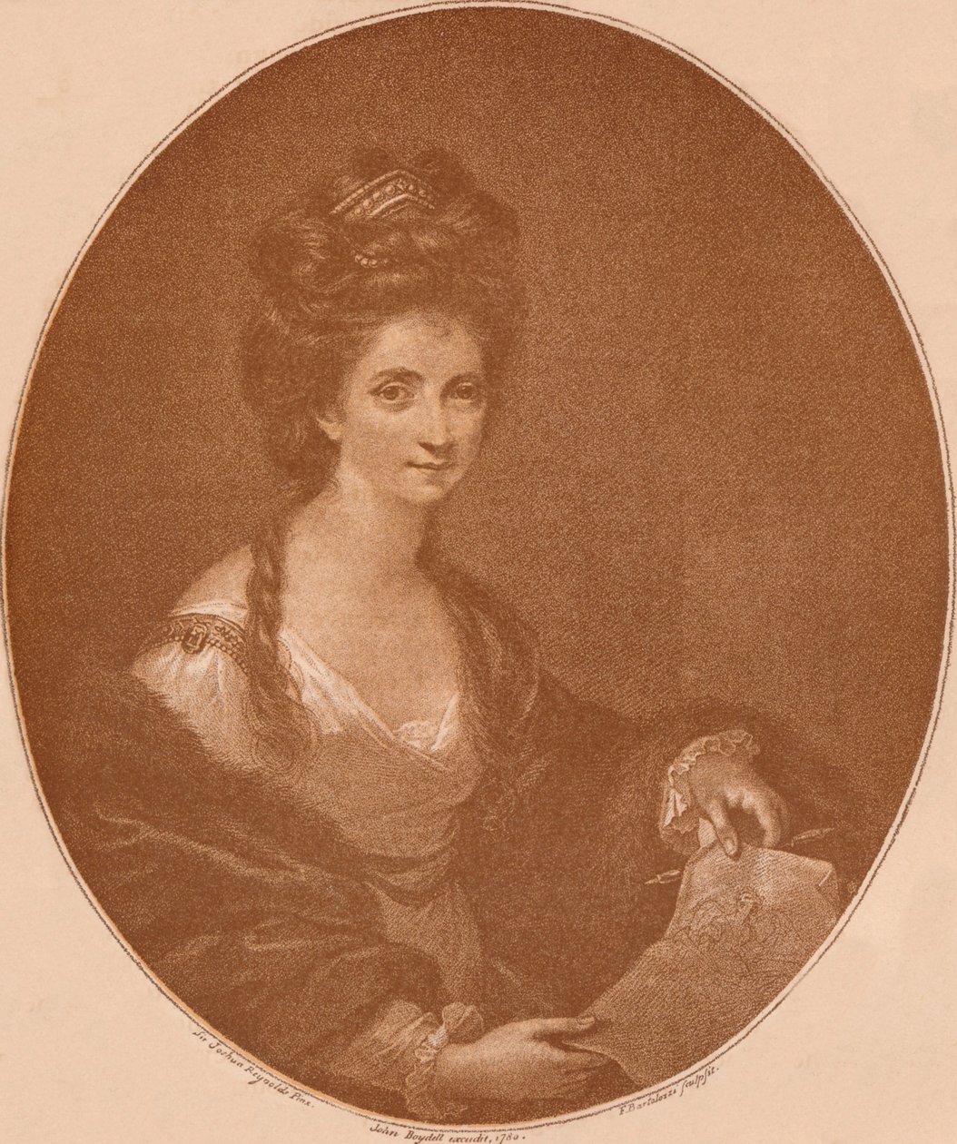 Angelica Kauffman'ın portresi, c1777 1904 by Francesco Bartolozzi