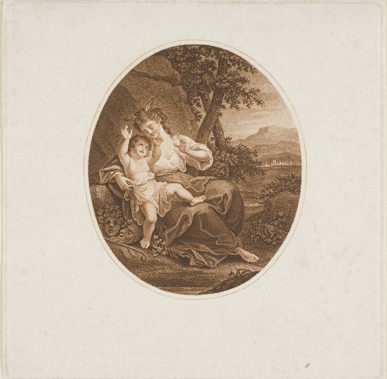 Sappho Aşkı Dinlerken by Francesco Bartolozzi