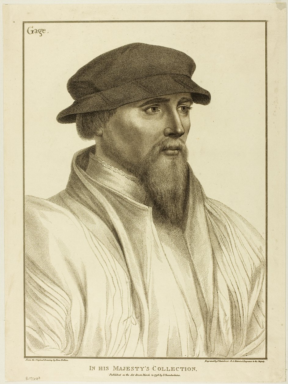Sör John Gage by Francesco Bartolozzi
