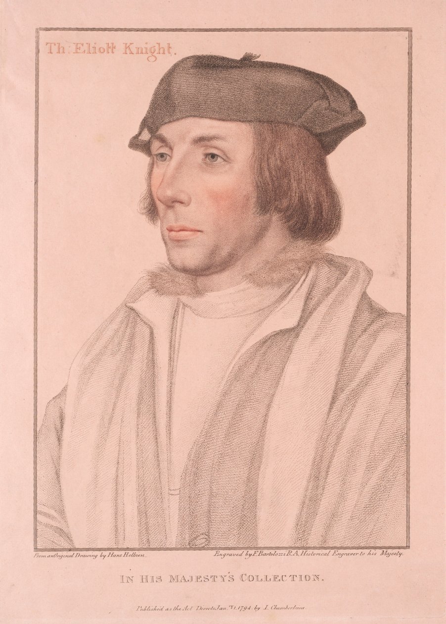 Sör Thomas Eliott, 1794. by Francesco Bartolozzi