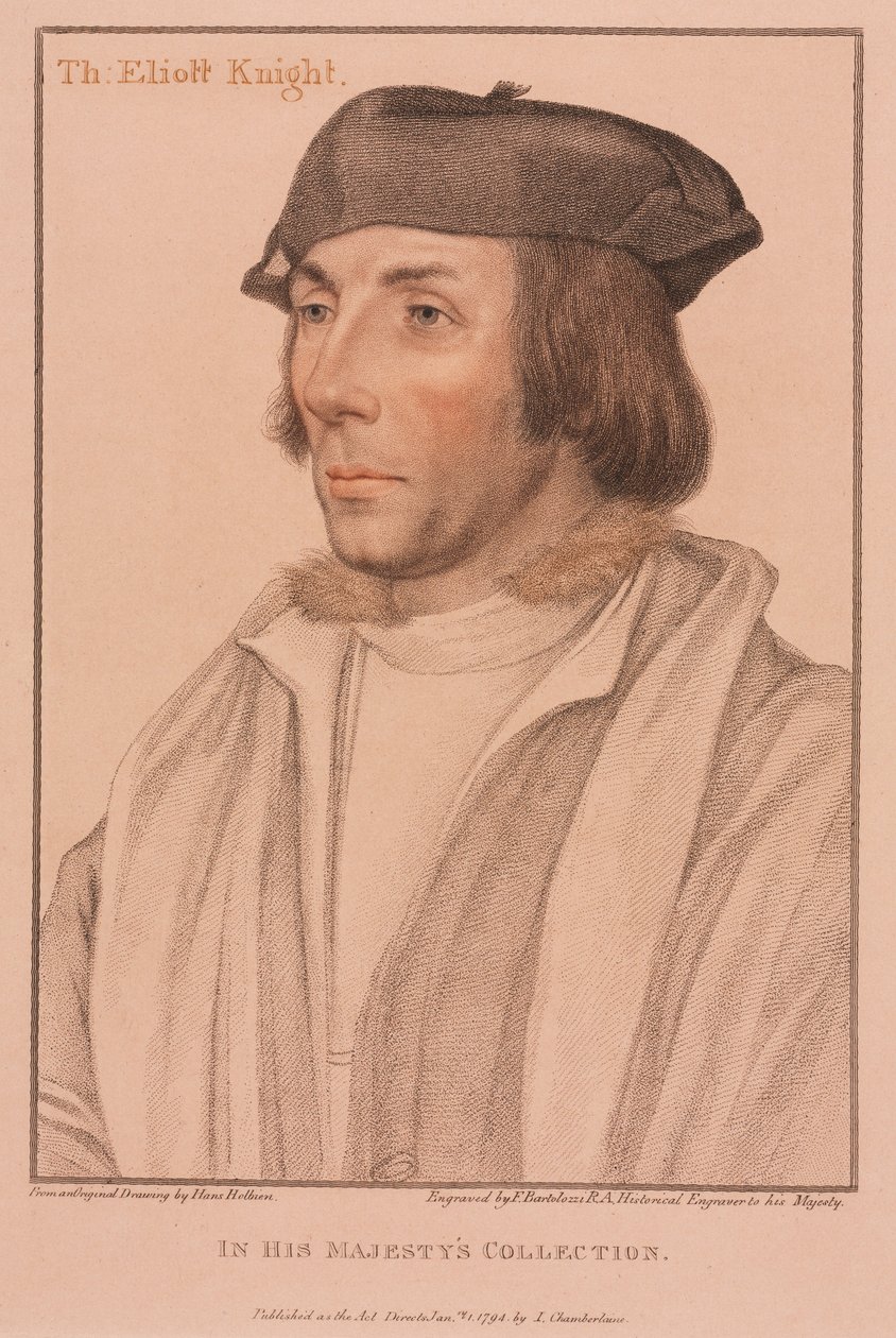 Sör Thomas Elyot, 1794. by Francesco Bartolozzi