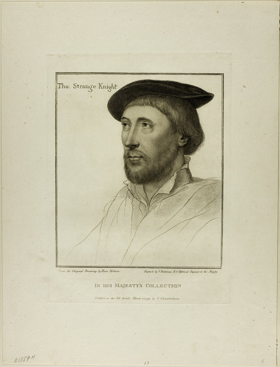 Sör Thomas Garip by Francesco Bartolozzi
