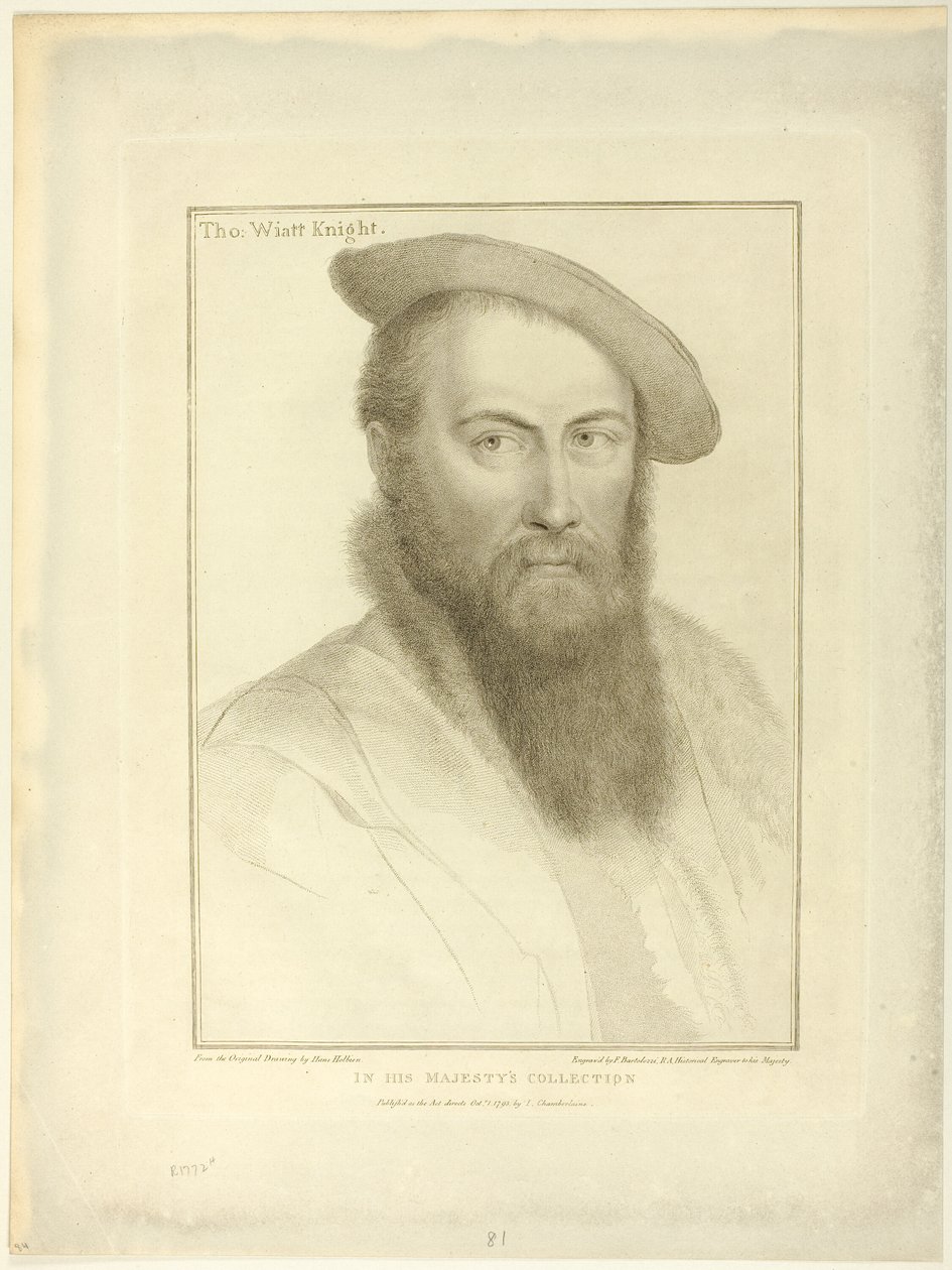 Sör Thomas Wyatt by Francesco Bartolozzi