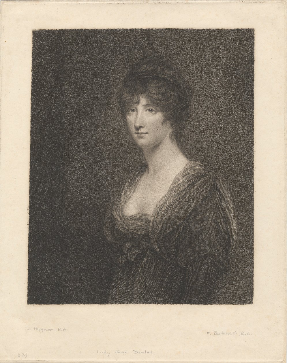 Çok Saygıdeğer Leydi Jane Dundas by Francesco Bartolozzi