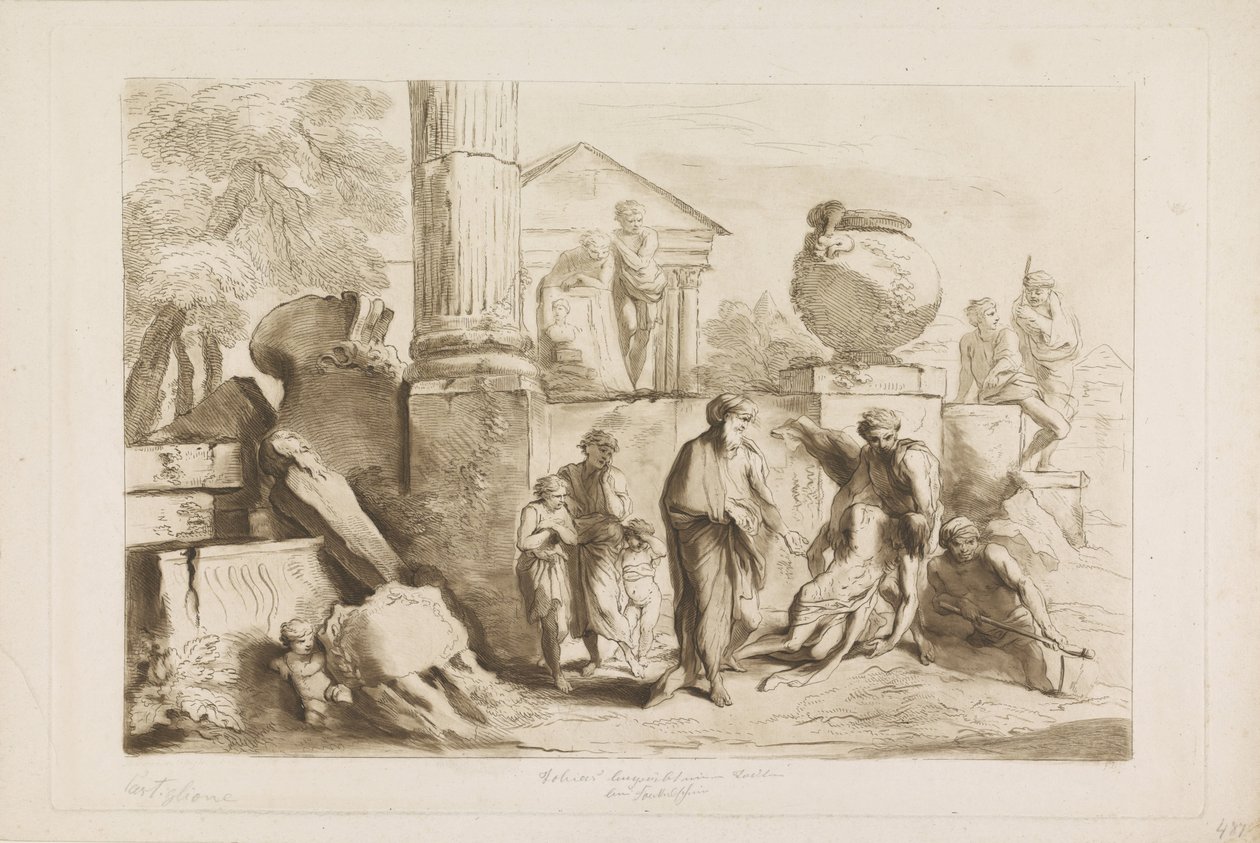Tobit ve Ölülerin Gömülmesi Castiglione