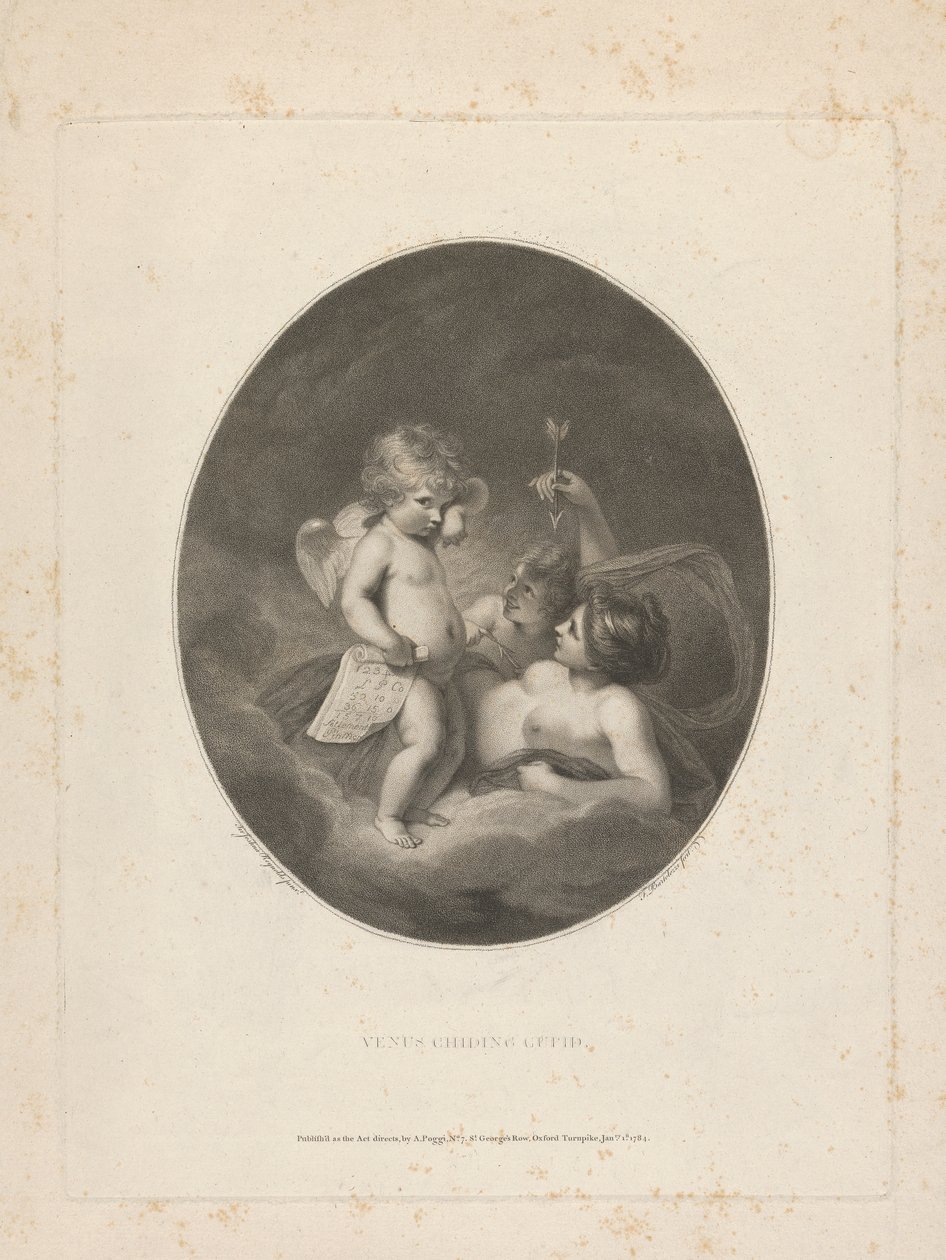 Venüs Childing Cupid by Francesco Bartolozzi
