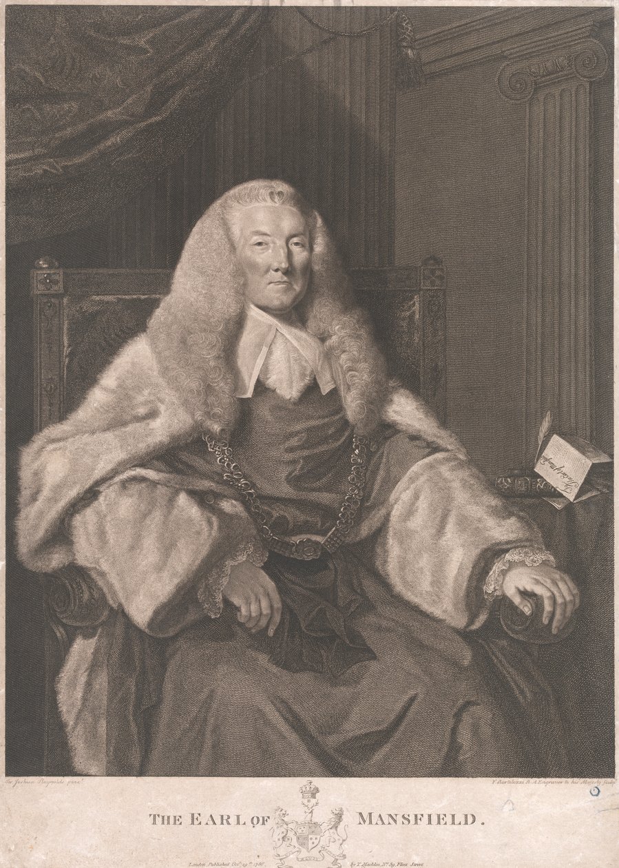 William Murray Mansfield'ın İlk Kontu by Francesco Bartolozzi