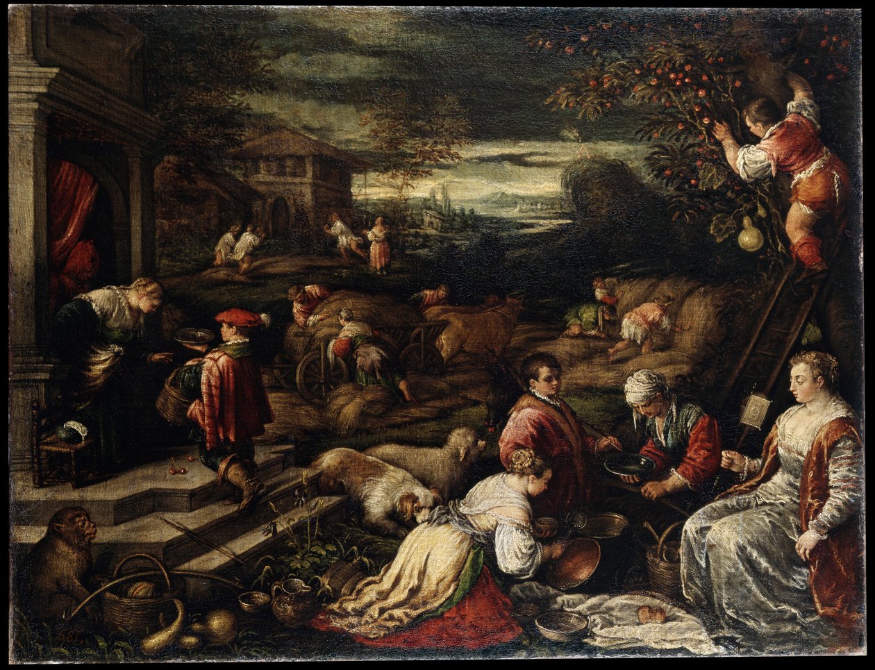 Yaz, 16. yüzyıl by Francesco Bassano the Younger