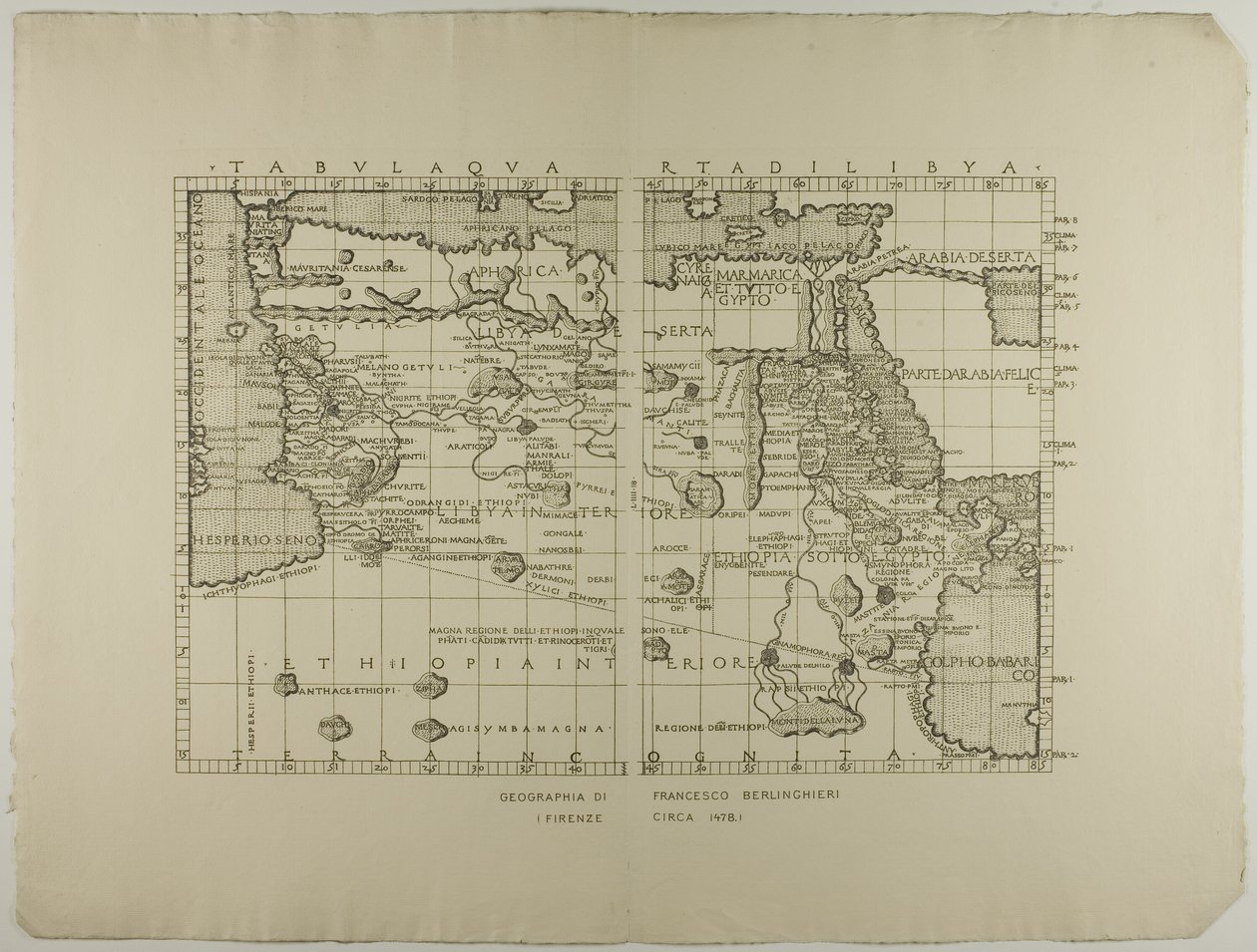 Libya, Orta Doğu ve Kuzey Afrika Haritası by Francesco Berlinghieri