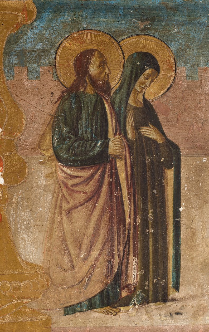 Aziz Anne ve Joachim. by Francesco Botticini
