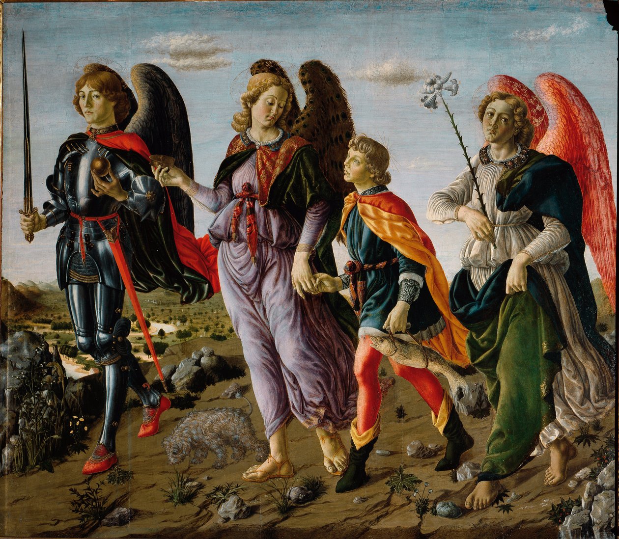 Üç Başmelek ve Tobit (Resim by Francesco Botticini