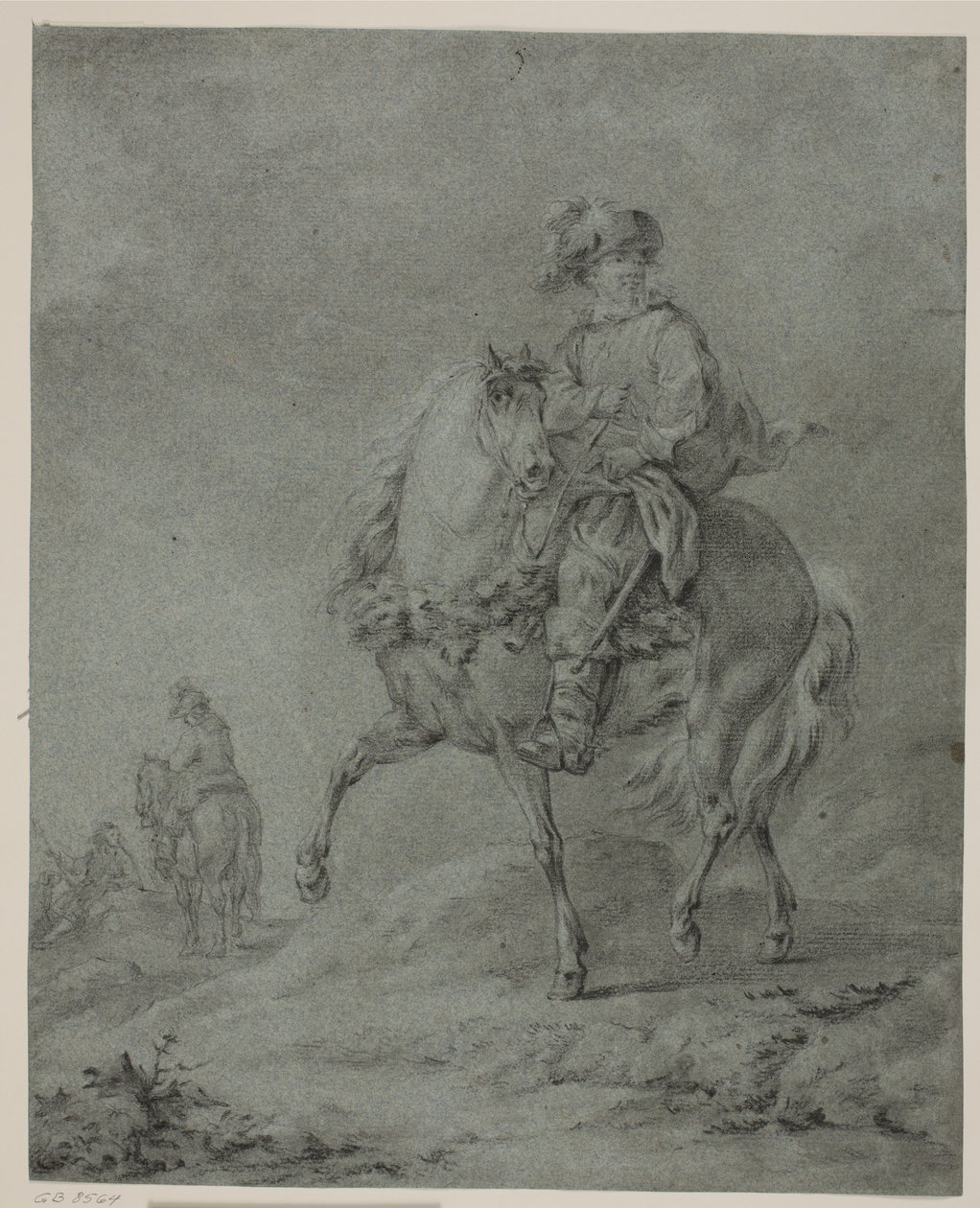 Bir manzaradaki atlılar by Francesco Casanova