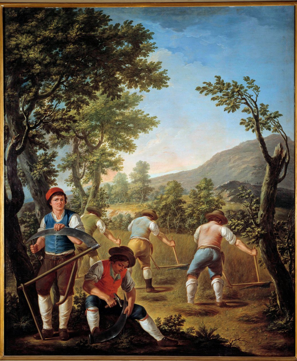 Hasat veya Yaz Tablosu Francesco Celebrano (1729-1814) 1789 Casete, Kraliyet Sarayı by Francesco Celebrano