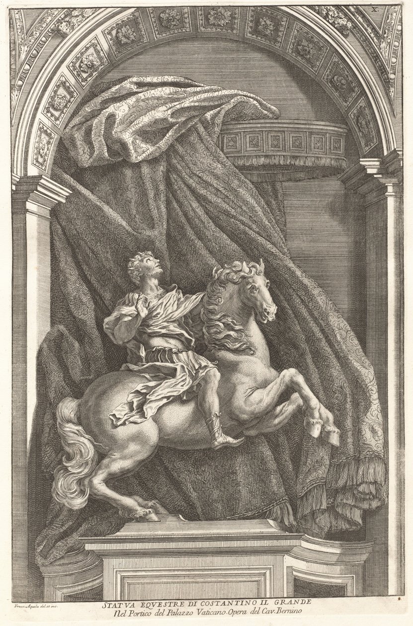 Konstantin Heykeli by Francesco Faraone Aquila after Gian Lorenzo Bernini