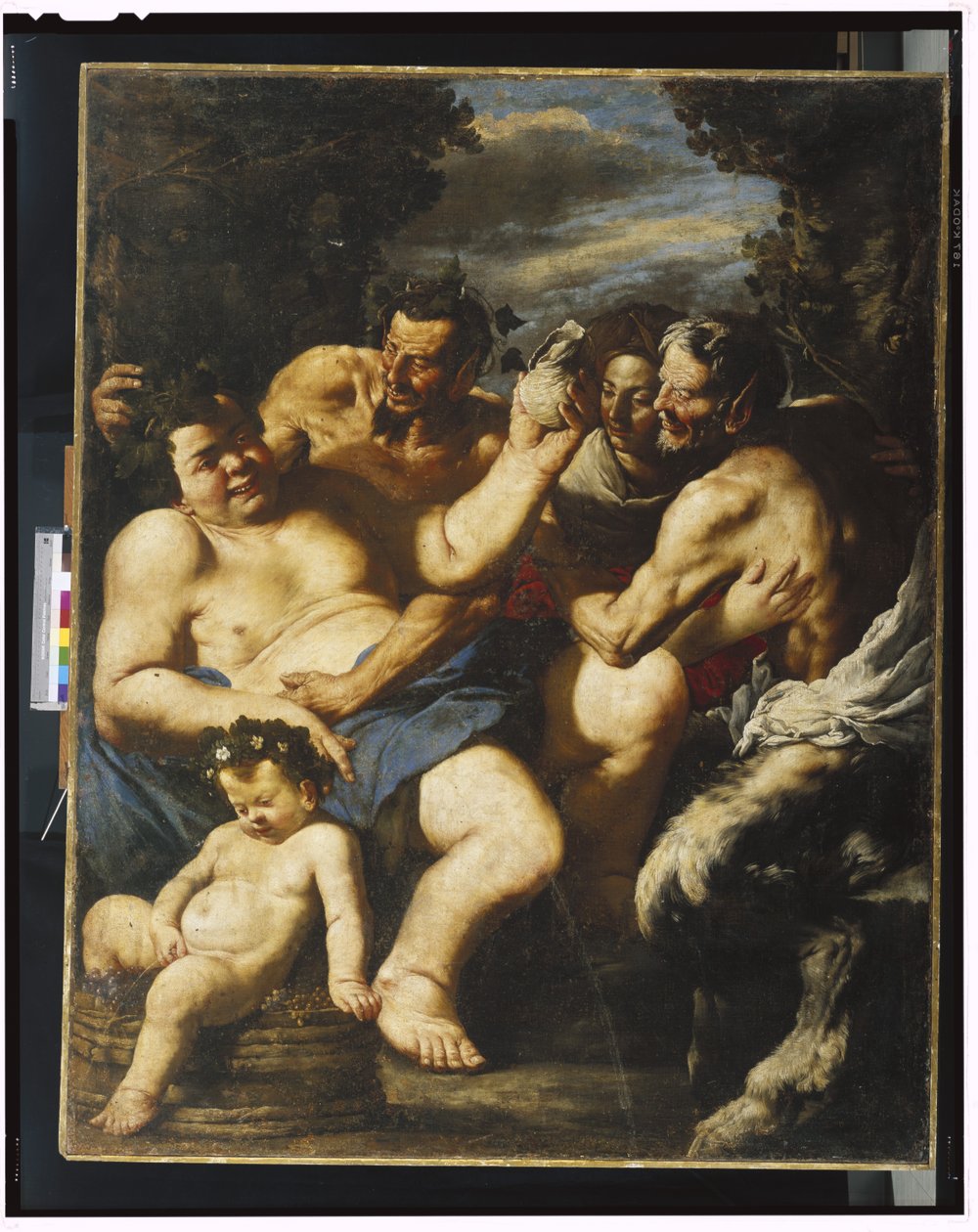 Sarhoş Silenus, c.1640 by Francesco Francanzano