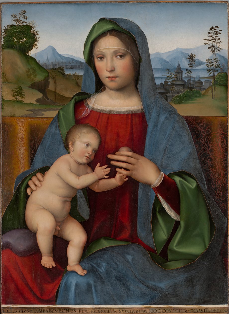 Bakire ve Çocuk: Gambaro Madonna by Francesco Francia
